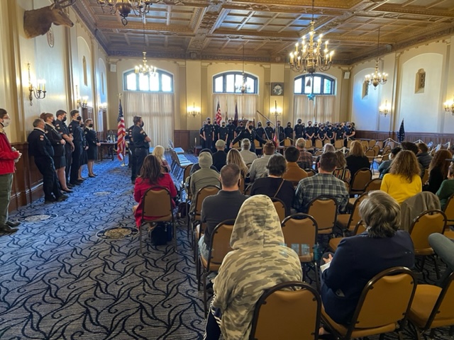 Guests at the Feb 2022 Landshipp ceremony.