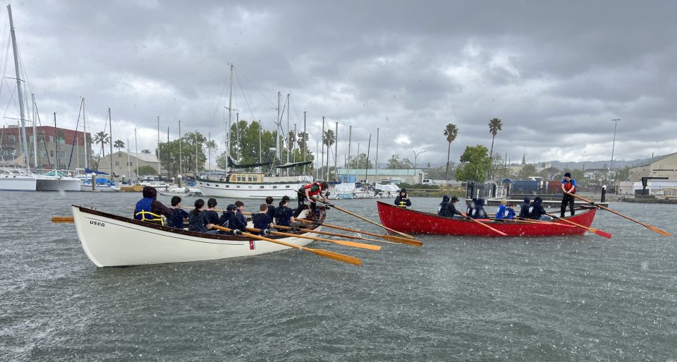 Stormy rowing